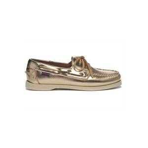 NEW SEBAGO women's portland docksider shoes in gold